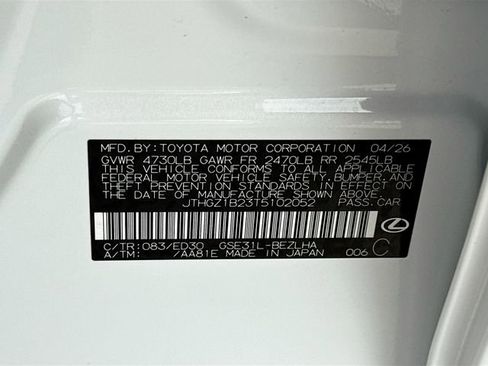 New 2026 Lexus IS 350 F Sport RWD image 38