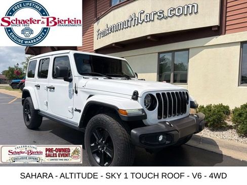 Certified 2021 Jeep Wrangler Unlimited Sahara AWD/4WD image 1
