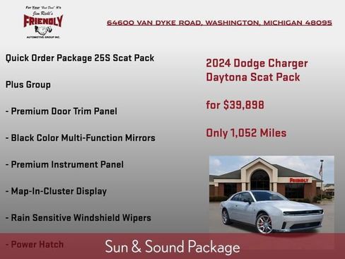 Used 2024 Dodge Charger Daytona Scat Pack w/ Plus Group AWD/4WD image 6