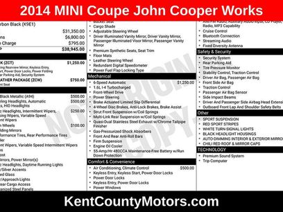 Used 2014 MINI Cooper Coupe John Cooper Works