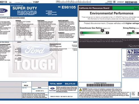 Used 2024 Ford F250 King Ranch w/ FX4 Off-Road Package AWD/4WD image 41