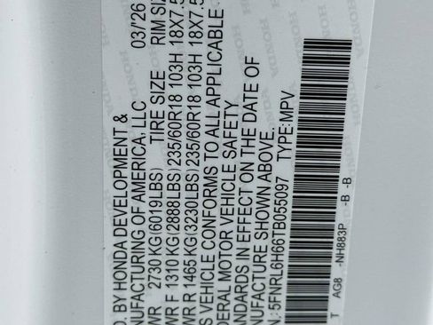 New 2026 Honda Odyssey EX-L image 32