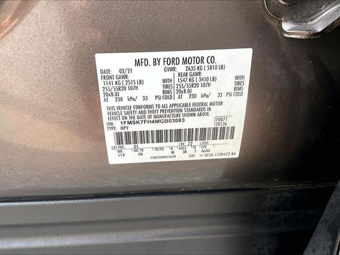 Used 2021 Ford Explorer Limited w/ Equipment Group 301A RWD image 36