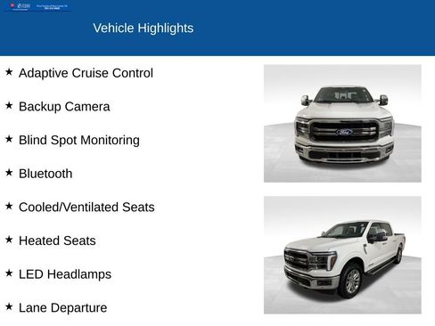 Used 2025 Ford F150 Lariat w/ Equipment Group 501A Mid AWD/4WD image 2