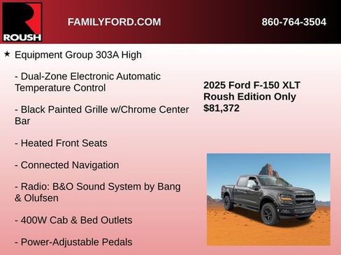 New 2025 Ford F150 XLT w/ Equipment Group 303A High image 15