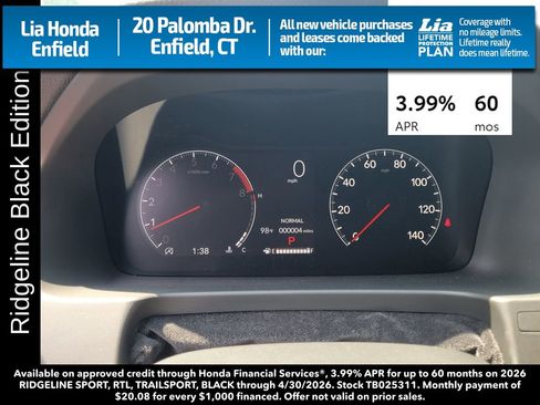 New 2026 Honda Ridgeline Black Edition image 21
