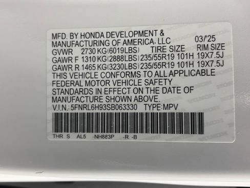 Used 2025 Honda Odyssey Elite image 9