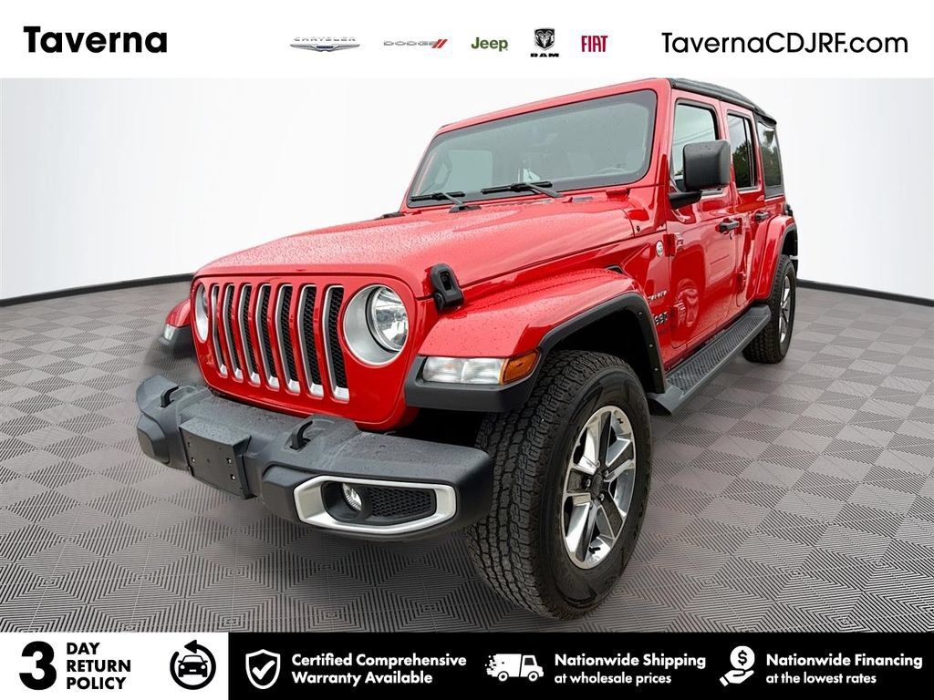 Certified 2022 Jeep Wrangler Unlimited Sahara w/ Cold Weather Group AWD/4WD image 1