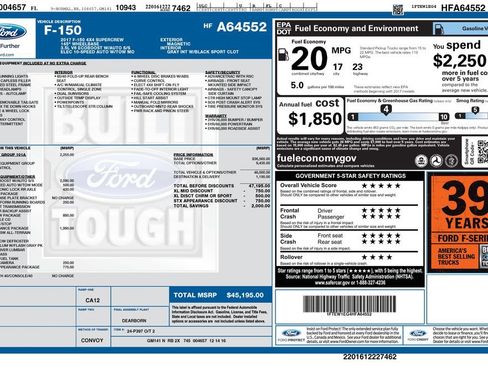 Used 2017 Ford F150 XL w/ Equipment Group 101A Mid AWD/4WD image 5
