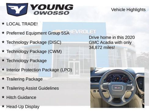 Used 2020 GMC Acadia Denali w/ Technology Package image 8