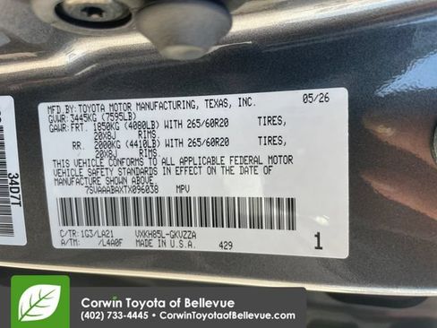 New 2026 Toyota Sequoia Platinum AWD/4WD image 23