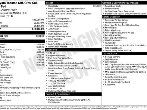 Used 2023 Toyota Tacoma SR5 w/ SX Package AWD/4WD image 10