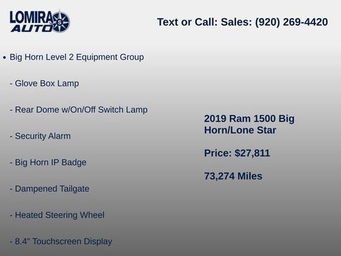 Used 2019 RAM 1500 Big Horn AWD/4WD image 8