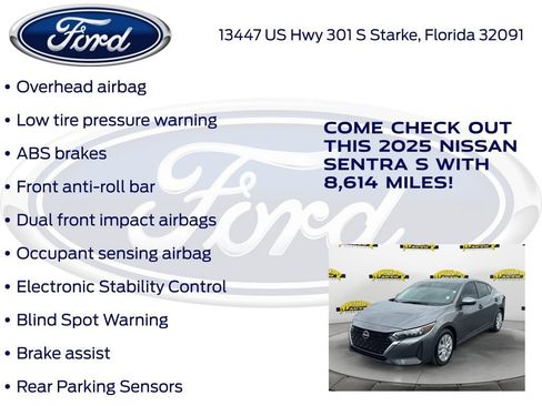Used 2025 Nissan Sentra S FWD image 25