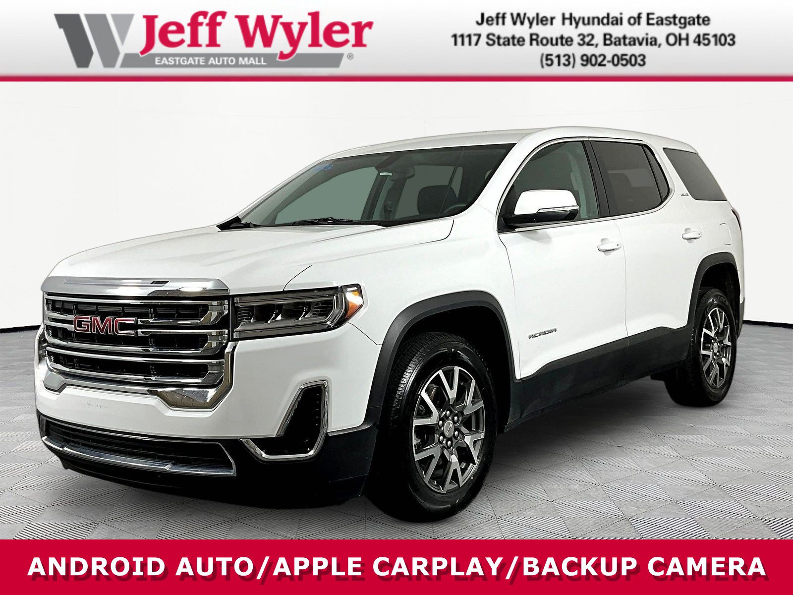 Used 2021 GMC Acadia SLE w/ LPO, Floor Liner Package FWD image 1