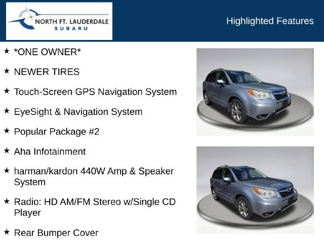Used 2015 Subaru Forester 2.5i Touring w/ Eyesight & Navigation System AWD/4WD image 7