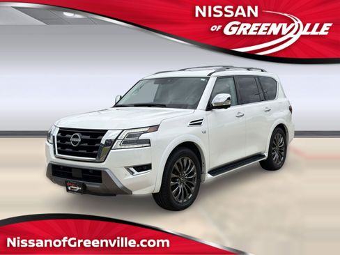 Used 2022 Nissan Armada Platinum w/ Captain's Chairs Package RWD image 1