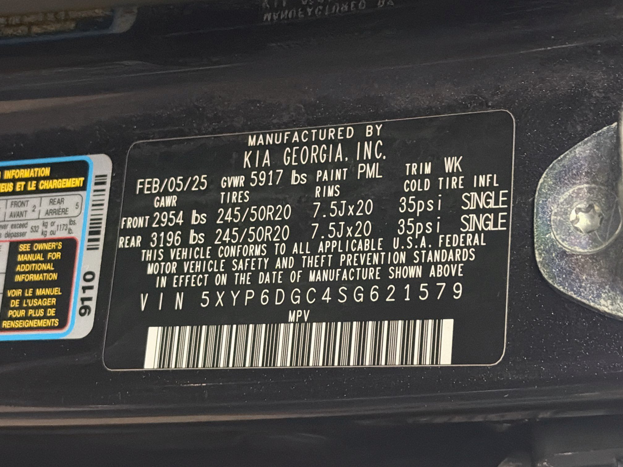 Used 2025 Kia Telluride S AWD/4WD image 12