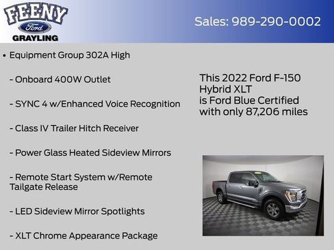 Certified 2022 Ford F150 XLT w/ Equipment Group 302A High AWD/4WD image 8
