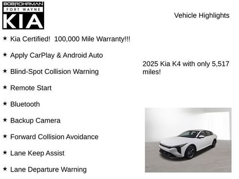 Certified 2025 Kia K4 LXS image 7