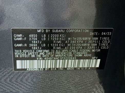 Certified 2023 Subaru Outback Limited image 39