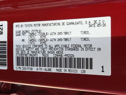 New 2026 Toyota Tacoma SR5 RWD image 26