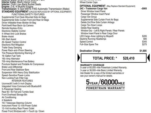 Used 2021 RAM ProMaster City Tradesman image 9