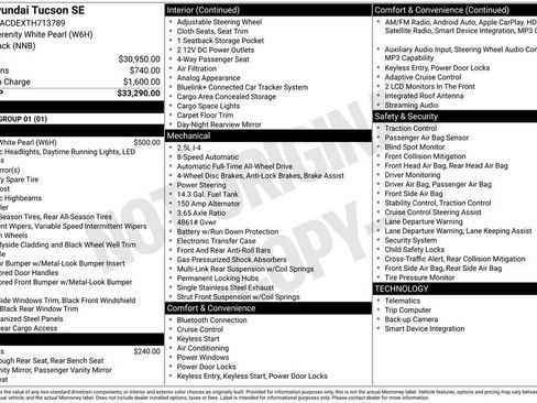 New 2026 Hyundai Tucson SE AWD/4WD image 4