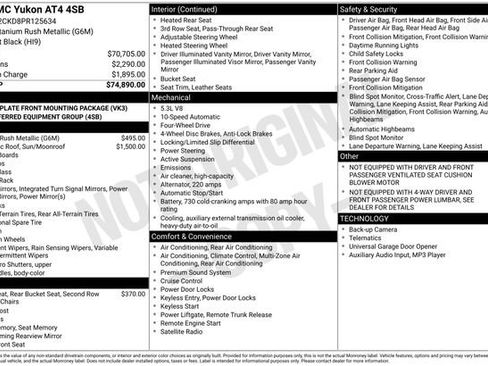 Used 2023 GMC Yukon AT4 AWD/4WD image 37