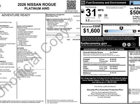 New 2026 Nissan Rogue Platinum w/ Platinum Premium Package image 32