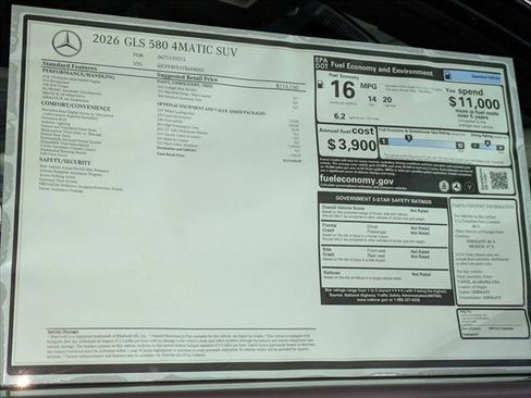 New 2026 Mercedes-Benz GLS 580 4MATIC image 19