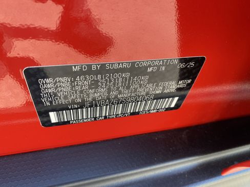 New 2025 Subaru WRX tS image 26