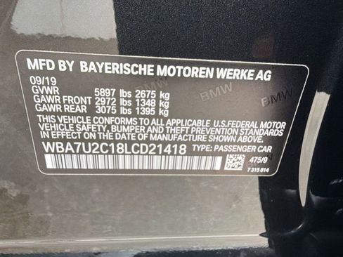 Used 2020 BMW ALPINA B7 xDrive w/ Ambient Air Package AWD/4WD image 19