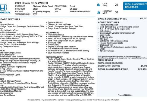 Used 2020 Honda CR-V EX image 3