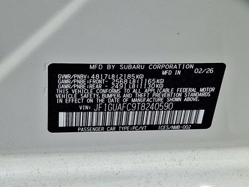 New 2026 Subaru Impreza 2.0i Sport AWD/4WD image 11