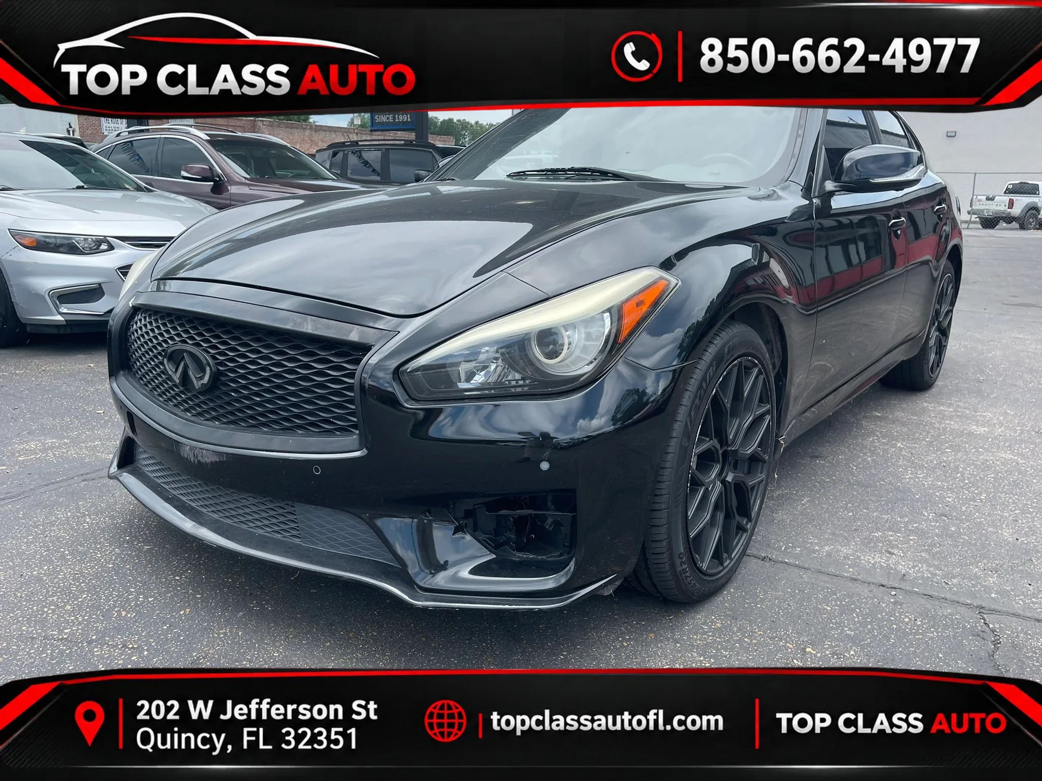 Used 2018 INFINITI Q70 Luxe w/ Sport Package RWD image 1