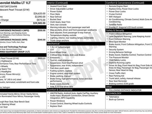 Certified 2019 Chevrolet Malibu LT w/ Driver Confidence Package II FWD image 51