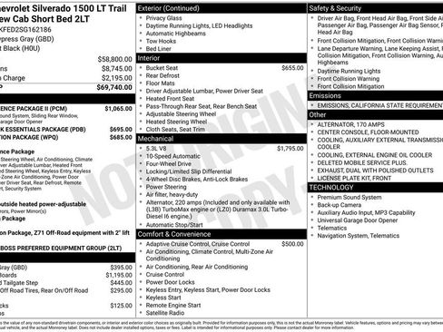 Certified 2025 Chevrolet Silverado 1500 LT Trail Boss w/ Convenience Package II image 40