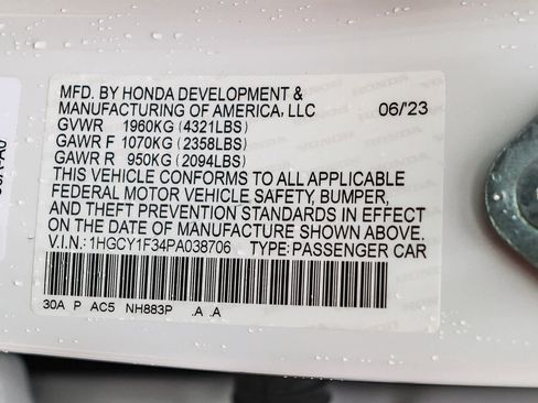 Used 2023 Honda Accord EX image 27