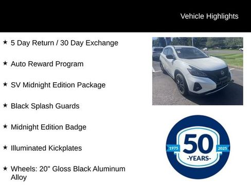 Used 2024 Nissan Murano SV w/ SV Midnight Edition Package AWD/4WD image 8