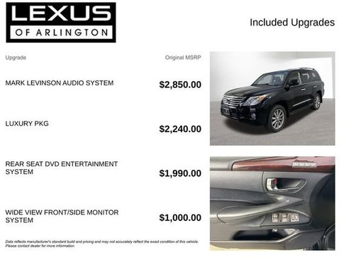 Used 2011 Lexus LX 570 4WD w/ Luxury Pkg image 4