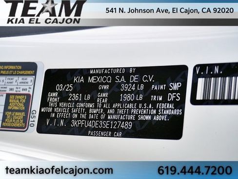 Certified 2025 Kia K4 EX FWD image 32