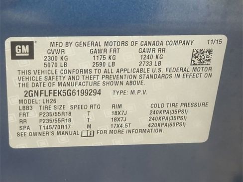 Used 2016 Chevrolet Equinox LT w/ Convenience Package image 28