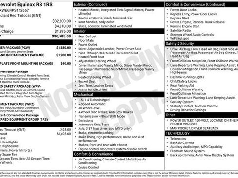 Used 2023 Chevrolet Equinox RS w/ RS Leather Package AWD/4WD image 27