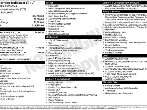 Used 2025 Chevrolet TrailBlazer LT w/ Convenience Package FWD image 59