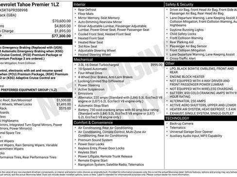 Used 2023 Chevrolet Tahoe Premier AWD/4WD image 37