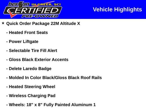 Certified 2023 Jeep Grand Cherokee Altitude AWD/4WD image 3