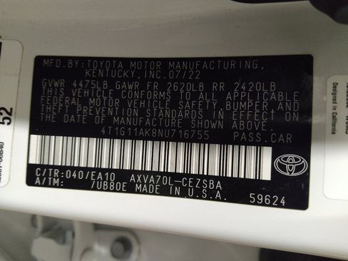 Used 2022 Toyota Camry SE FWD image 33