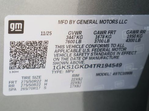 New 2026 GMC Yukon XL Elevation w/ LPO, Floor Liner Package image 27