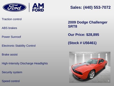 Used 2009 Dodge Challenger SRT8 w/ SRT Option Group II RWD image 18